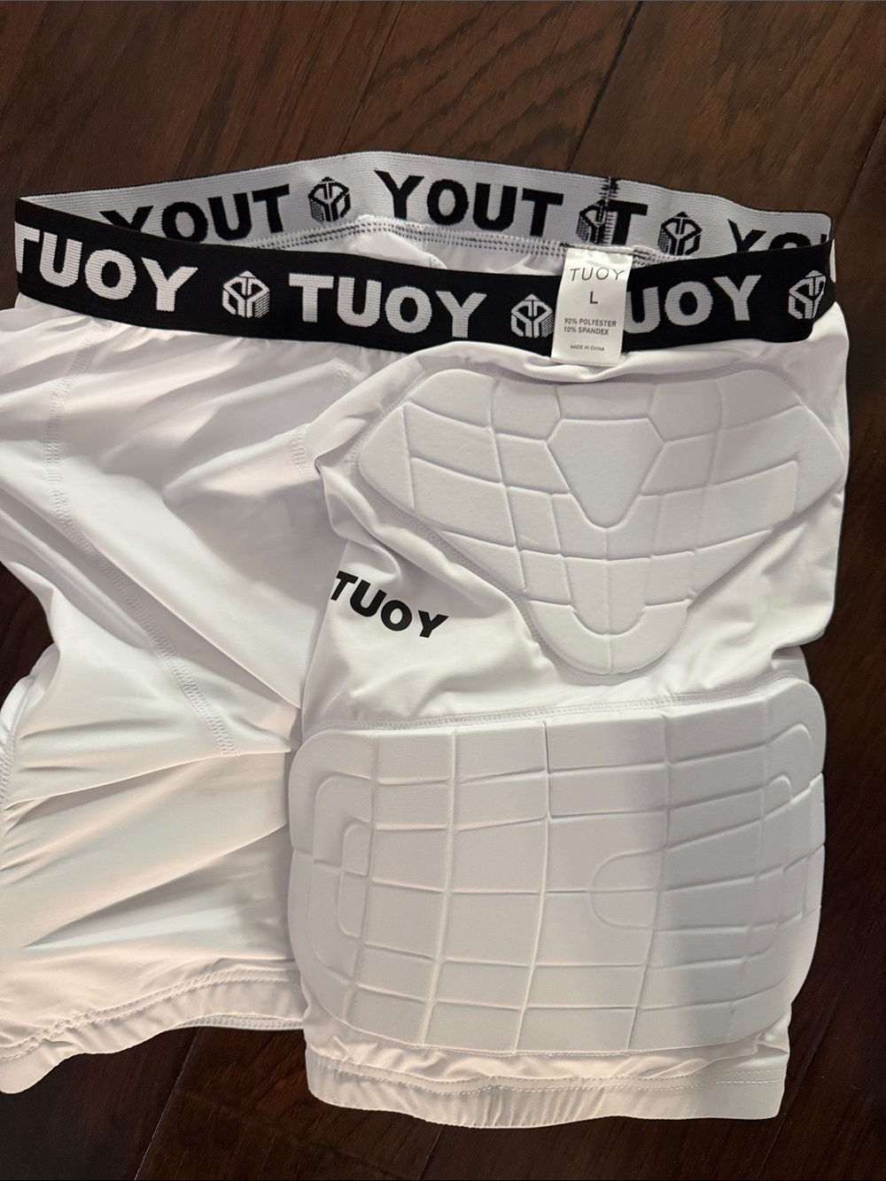 Men’s White Padded Compression Undershorts